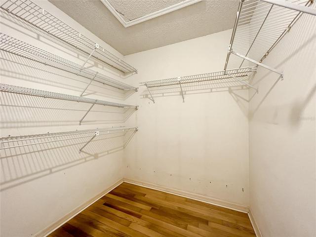 Large master walk in closet