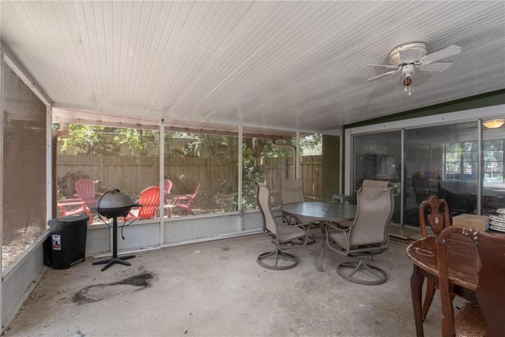 Oversized screen porch