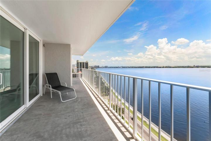 Enjoy the gorgeous views from the almost 36 ft balcony.