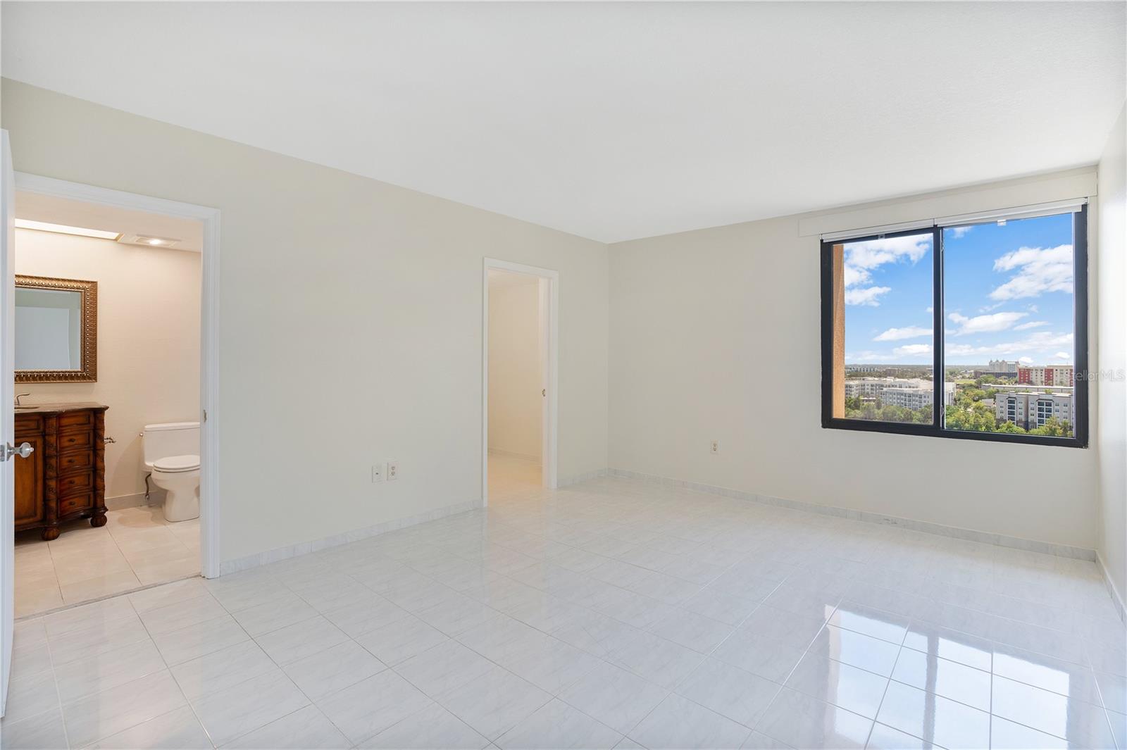 2nd bedroom with views of Spring Lake
