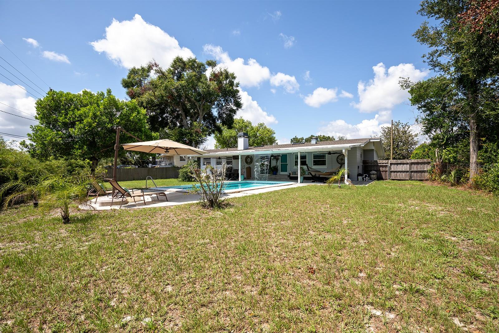 Spacious Backyard