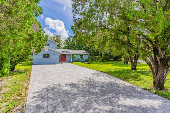 Extended paver driveway