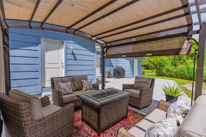 Covered seating area