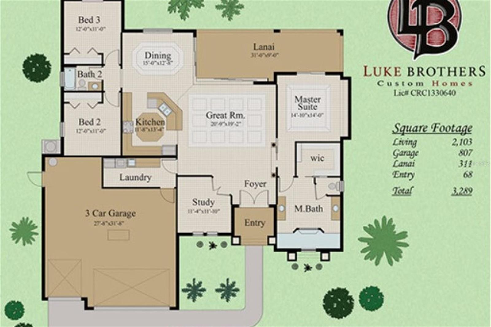 General floorplan for this model