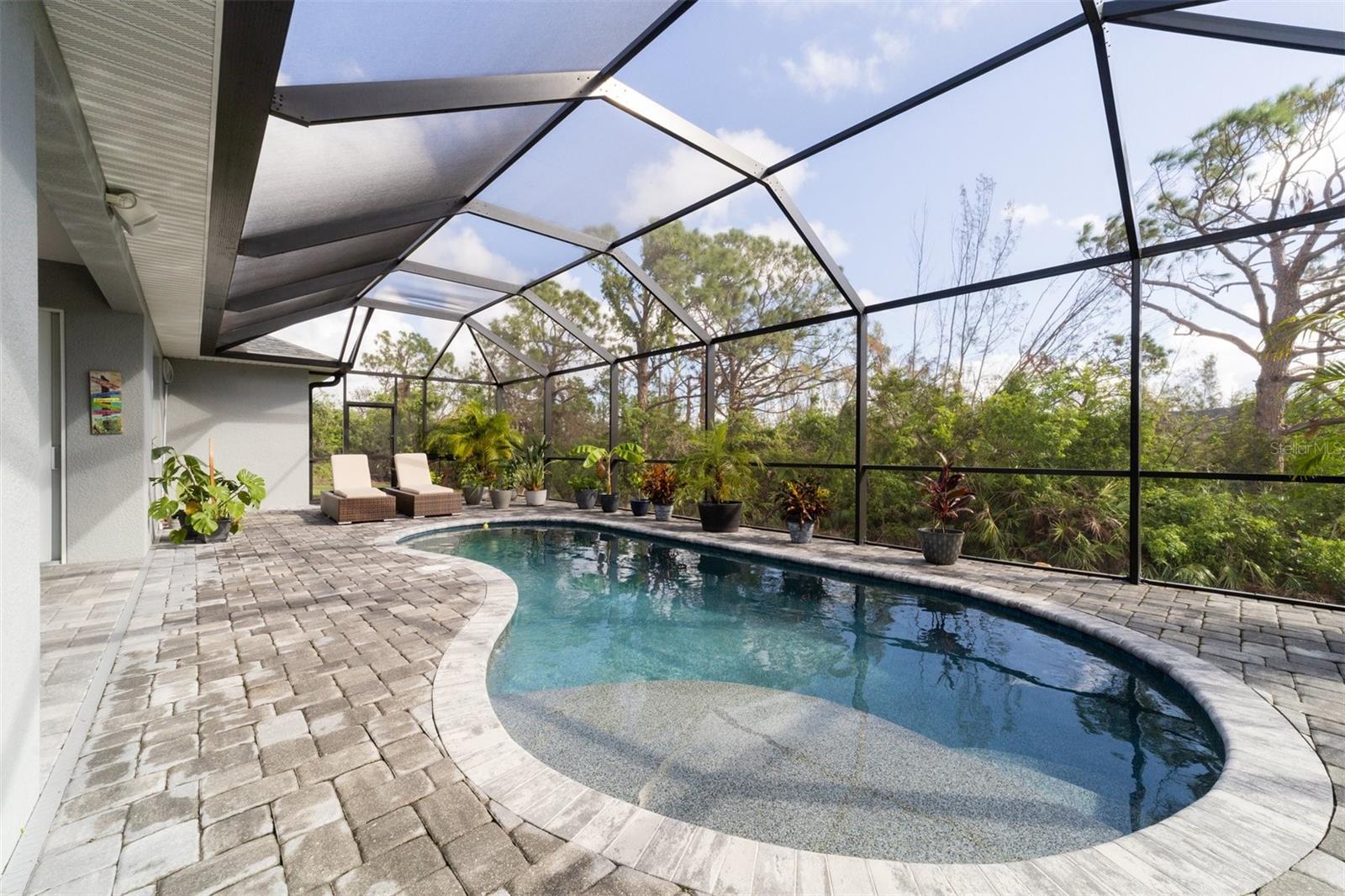 Blissful privacy in your backyard paradise.