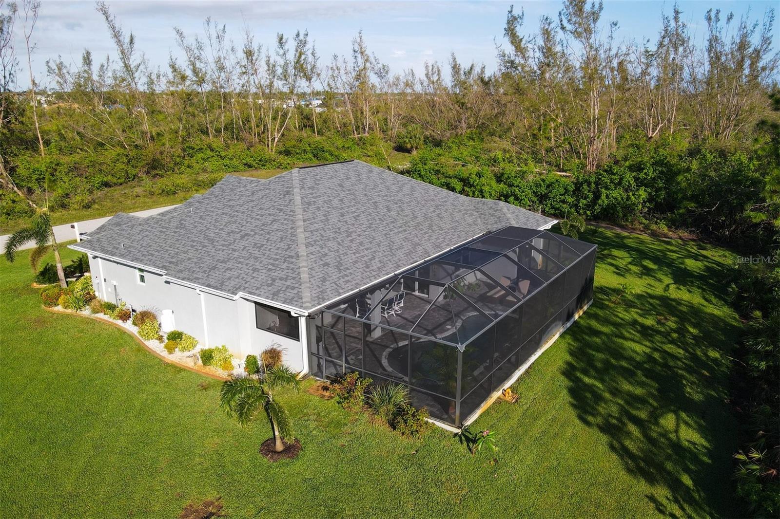 Large Lanai is very private.