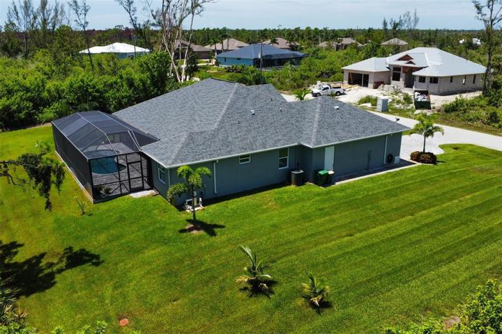 Extended side yards for privacy from future neighbors.
