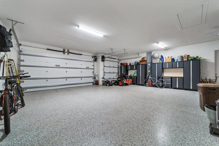 Oversized 3-car garage.