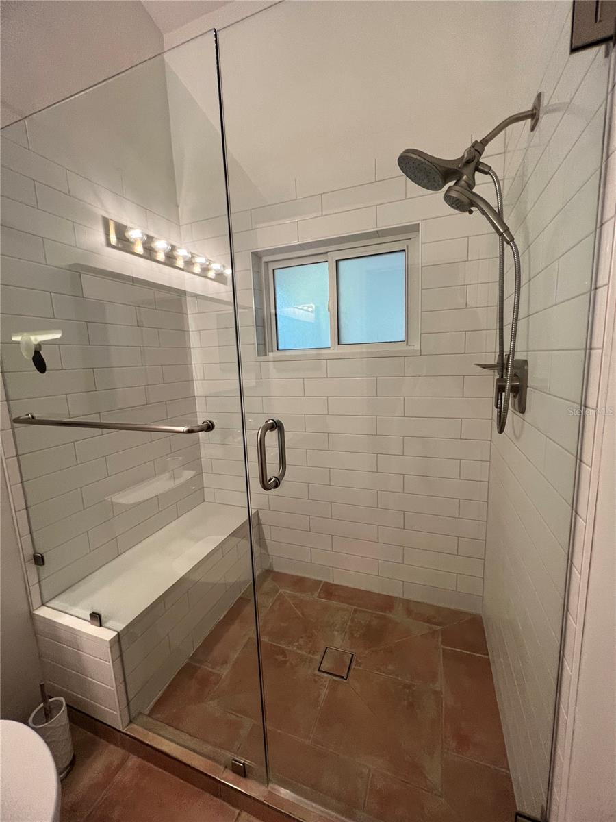 Primary Bathroom New Frameless shower