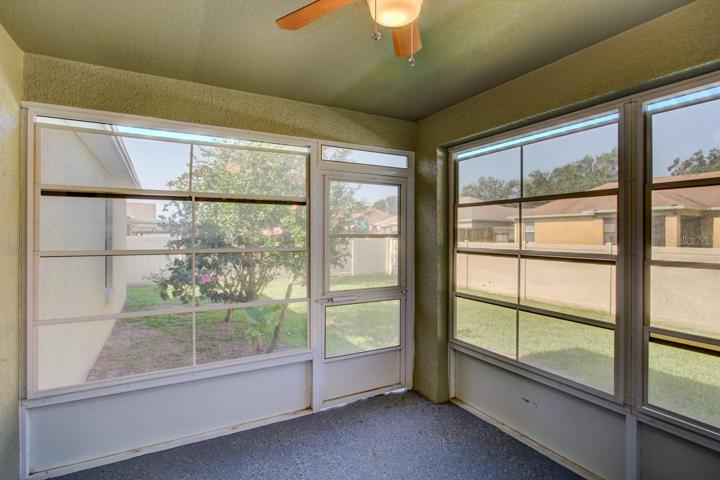 Enclosed Patio.