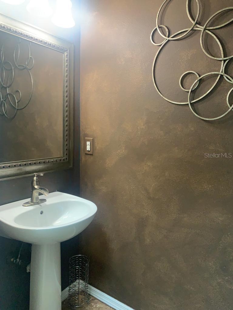 half bathroom downstairs