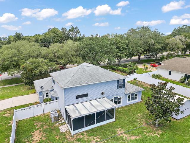 Aerial View of Back of House.