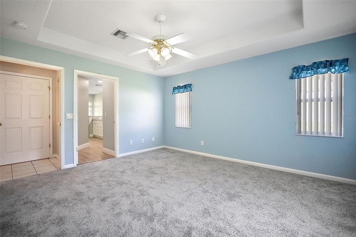 Master Bedroom - 13X14 - has Tray Ceiling and En-suite Bath