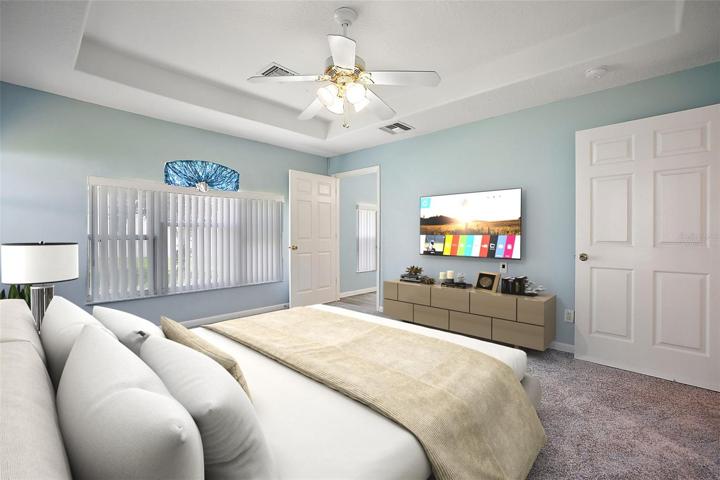 *Virtually Staged Master Bedroom*