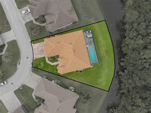Property drone view
