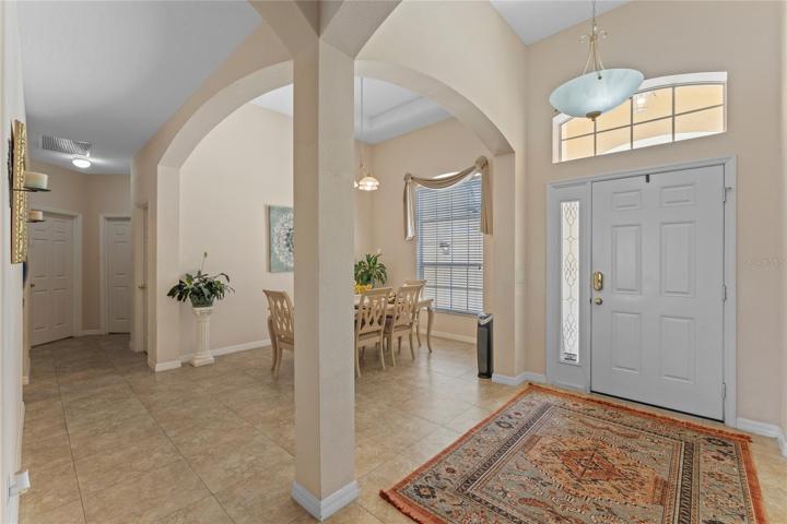 Entry with view of dining room