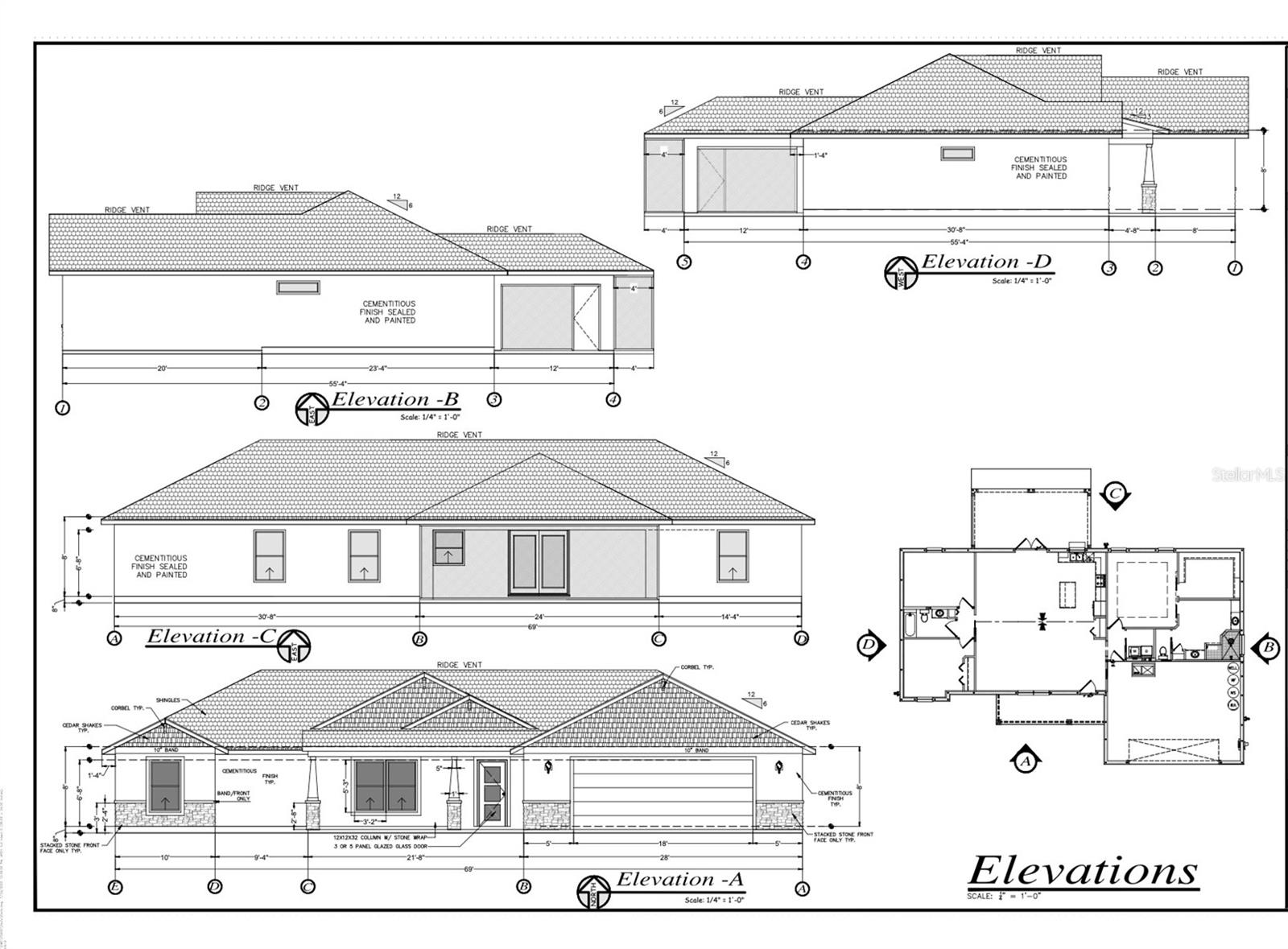 Modified Elevation according to buyer's desires