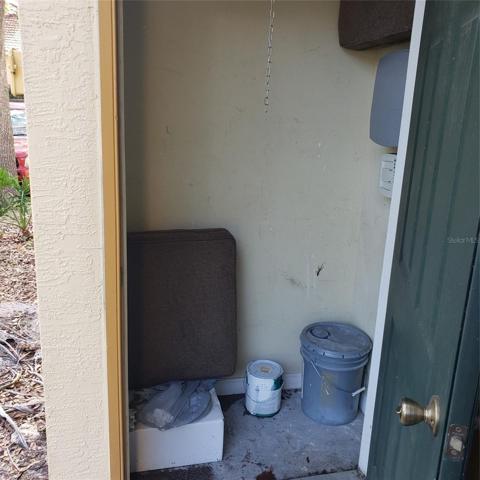 storage on the patio