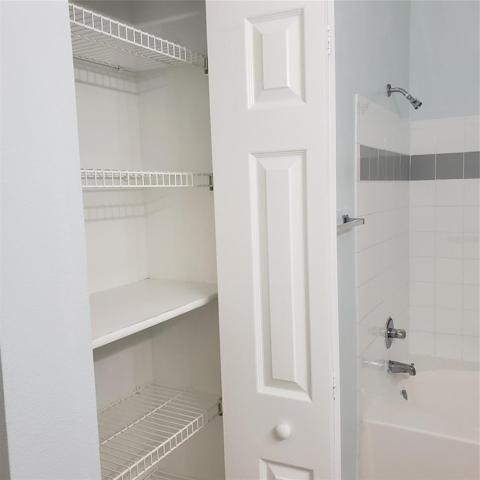 closet in the bathroom