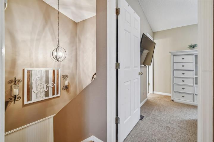 stair well to guest room