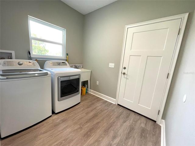 Garage entry to laundry room