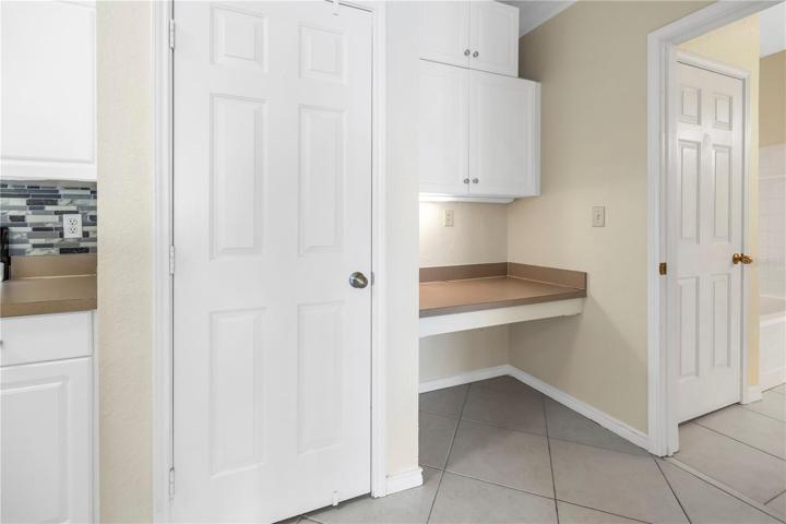 Built-in Desk Area Off Kitchen