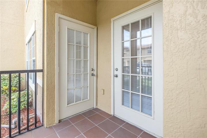 Lanai Entry from Bedroom and Living Room