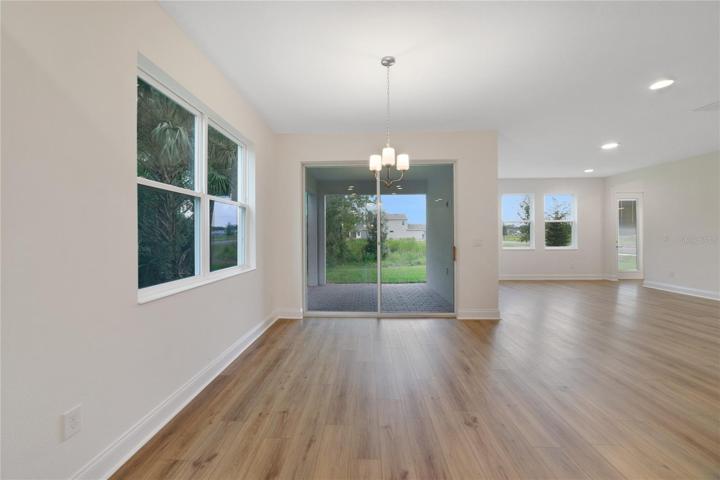 Casual dining space off the kitchen with access to the lanai!
