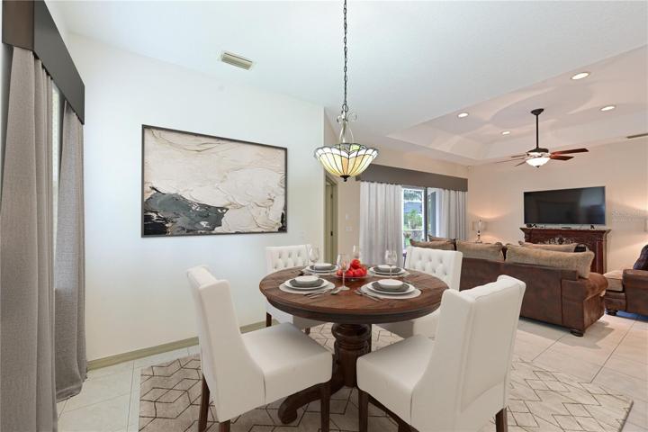 Virtually Staged Dining area