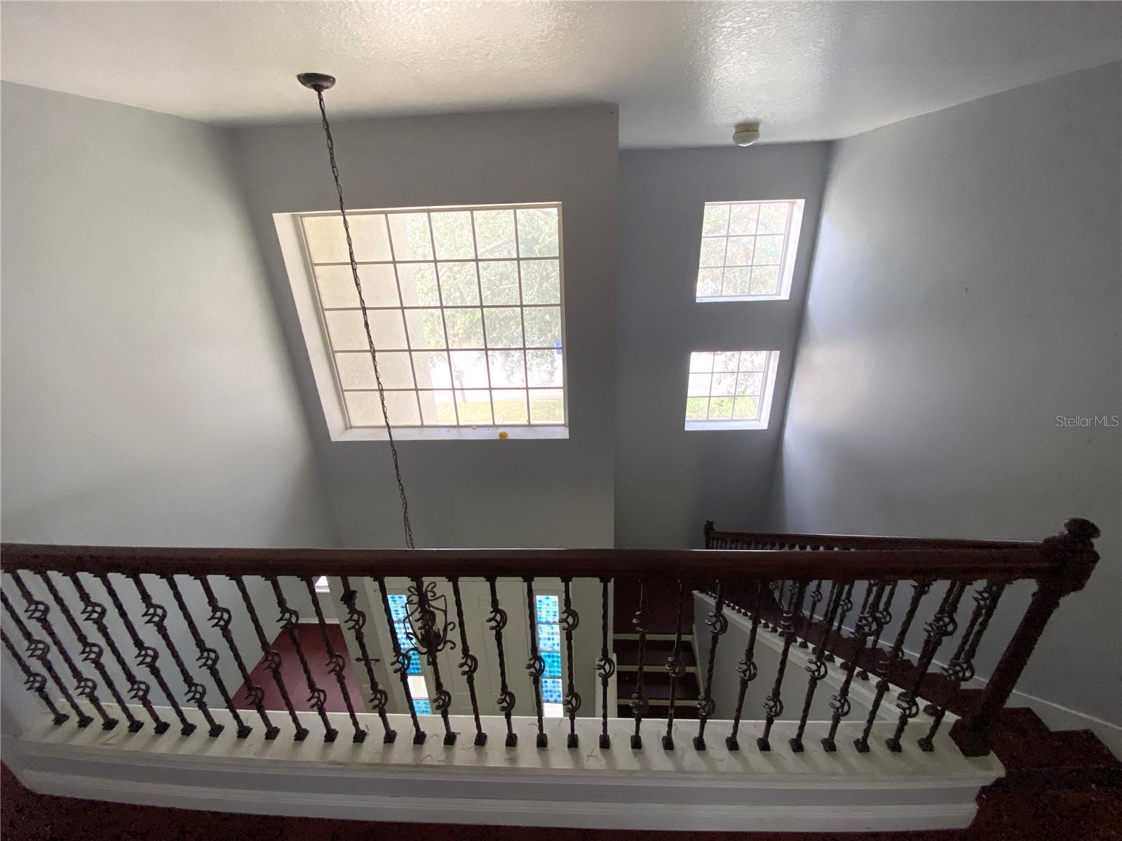 View from upstairs landing