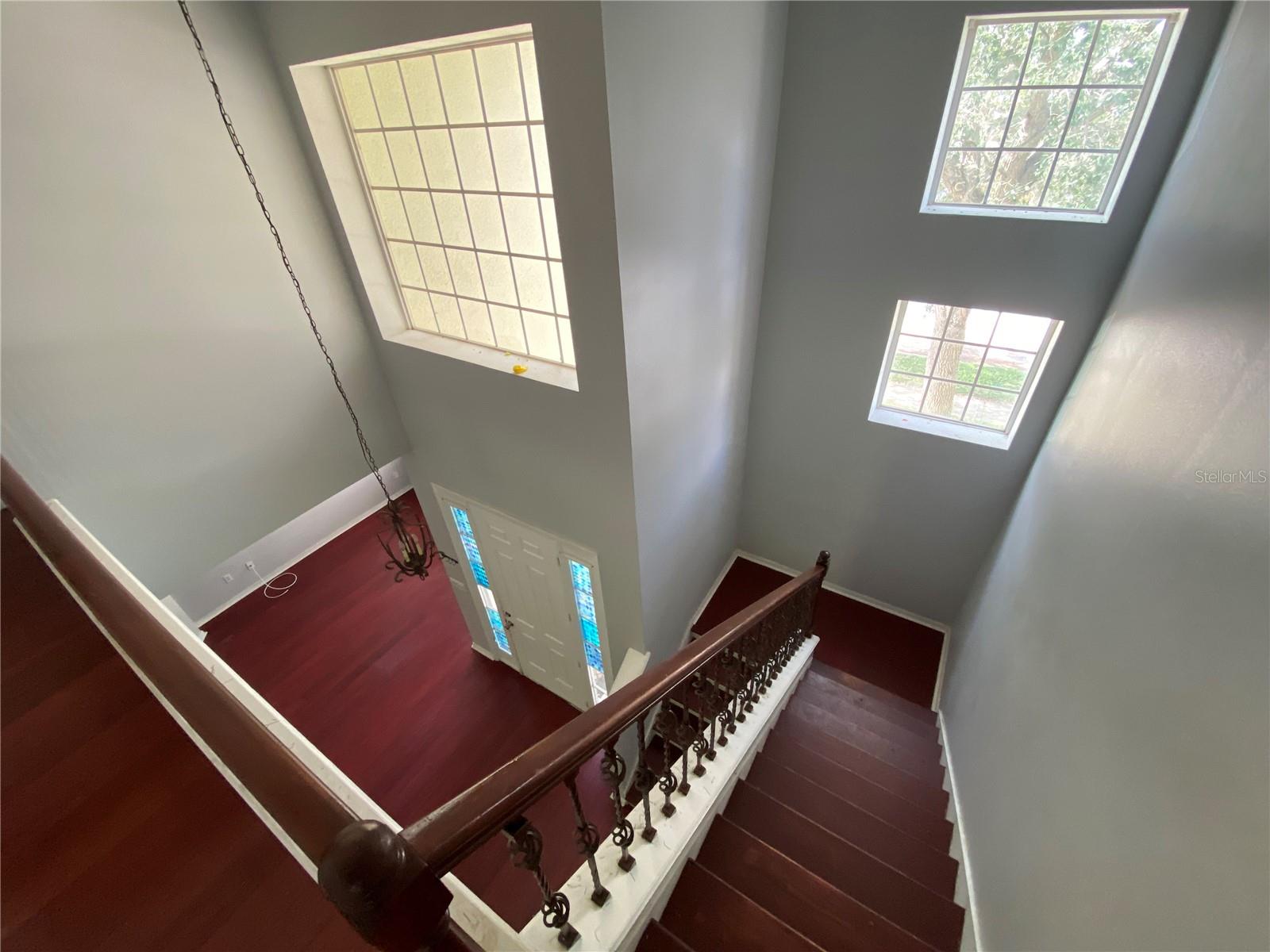 View from upstairs landing