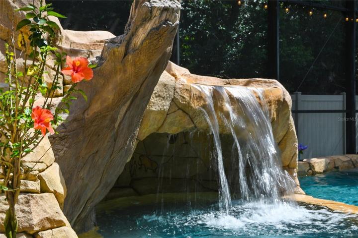 SPA with a rock grotto and waterfall!