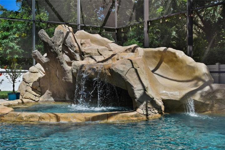 SPA with a rock grotto and waterfall!