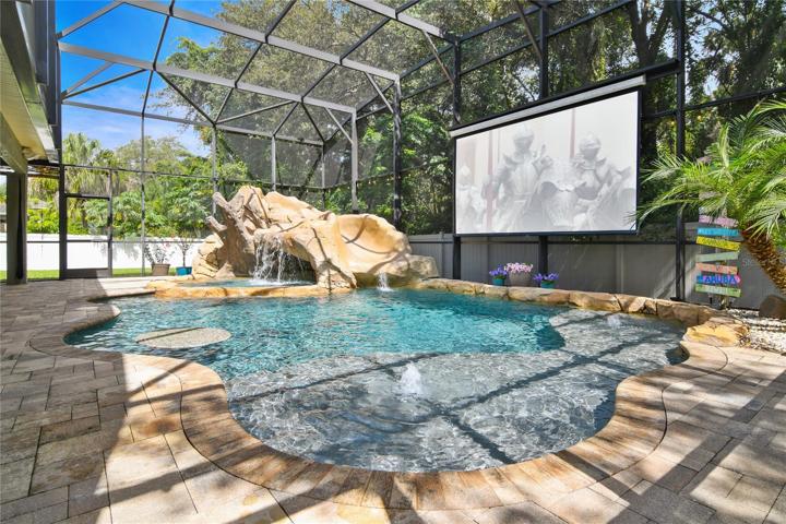The OUTDOOR KITCHEN and MOVIE SCREEN are the cherry on top making every moment outdoors a memory!