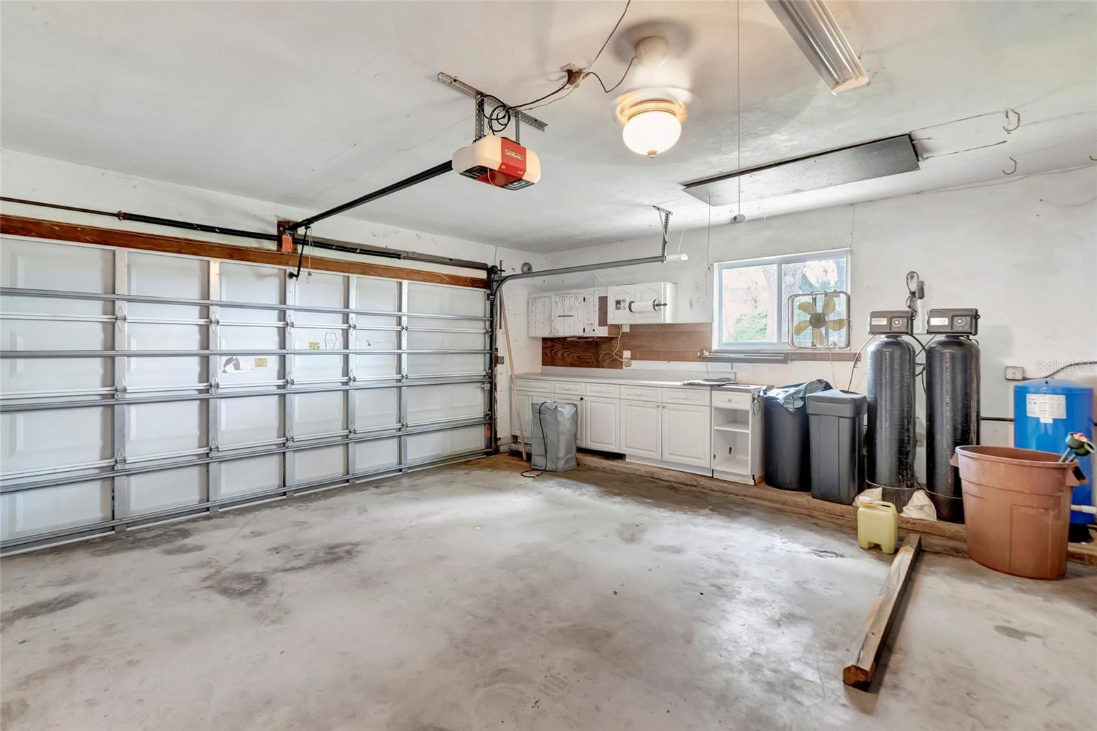 2 car garage with storage