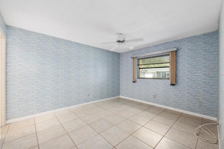 Master Bedroom - drywall underneath window removed