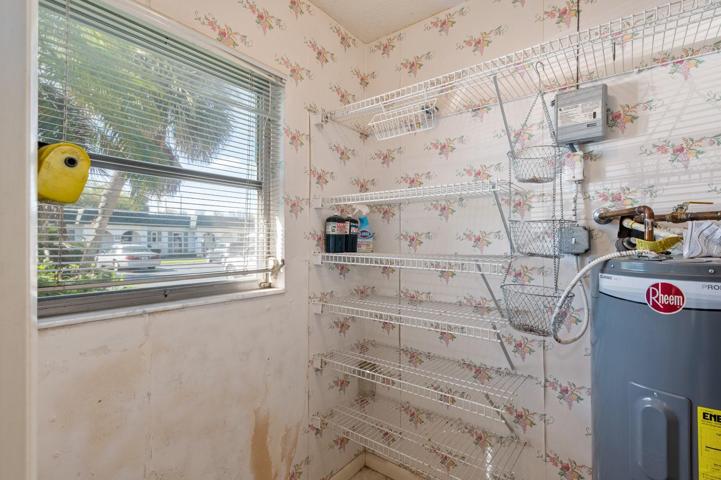 Storage room - drywall beneath window removed