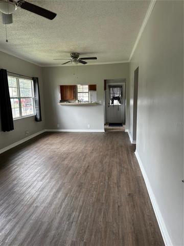 This wall could be removed and made into an island with seating.