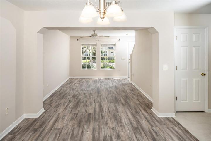 Slider view, NEW vinyl plank flooring!