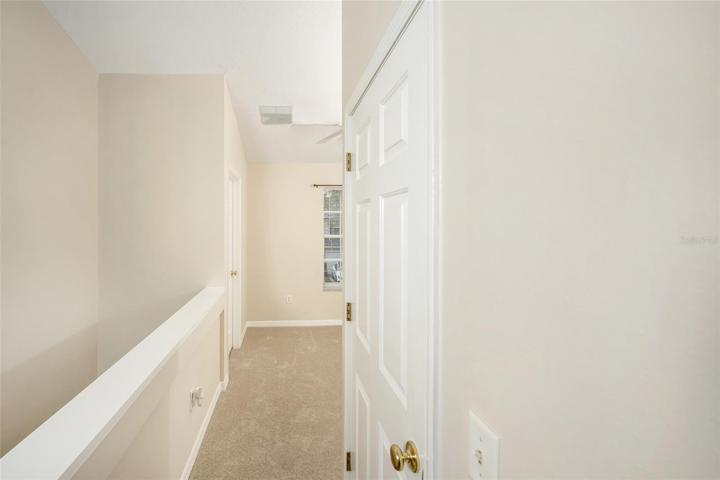 Hallway to loft area