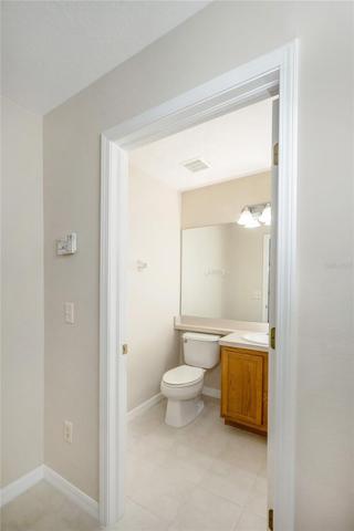 Downstairs bathroom entrance view