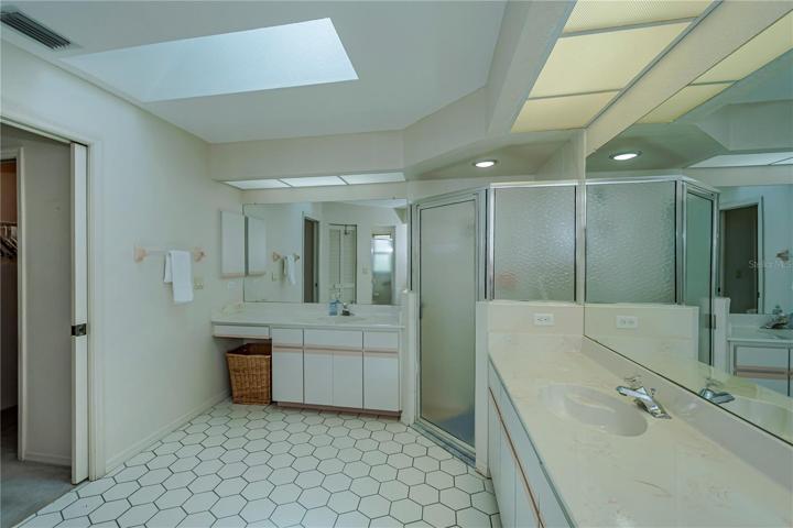 skylight in master bath