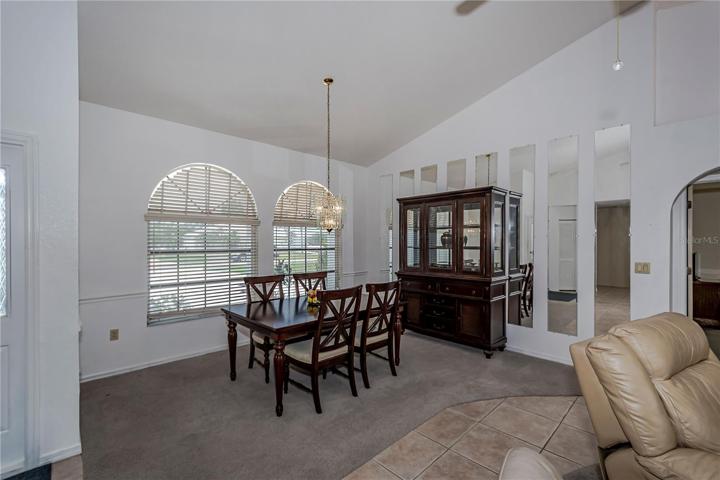 separate dining area