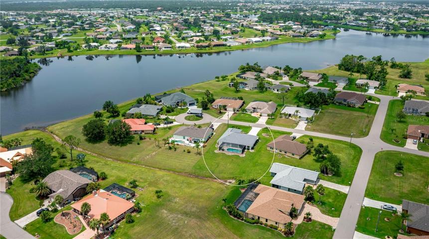 in area of waterfront homes