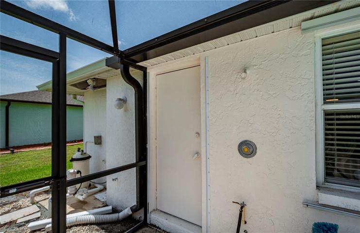 outside shower in pool area