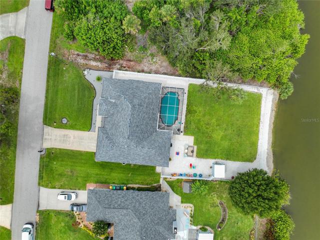 Top Down Aerial View of 7435 Snow Dr. Englewood, Fl. 34224