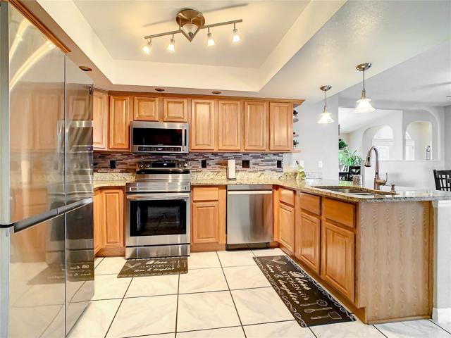 Modern updated kitchen with Stainless Steel Samasung Appliances new in 2022.