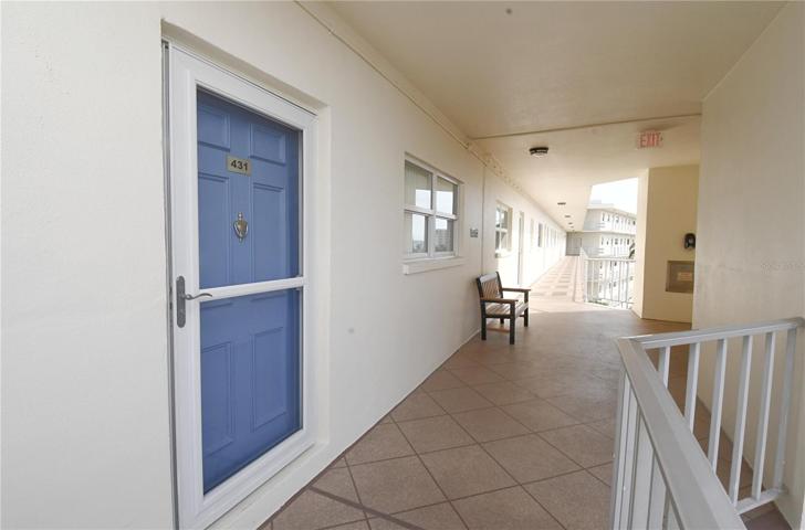 The unit is conveniently located on the 4th floor and is very close to the elevator.