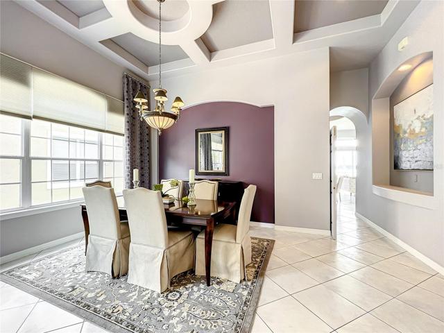 Entertain guests in this elegant setting
