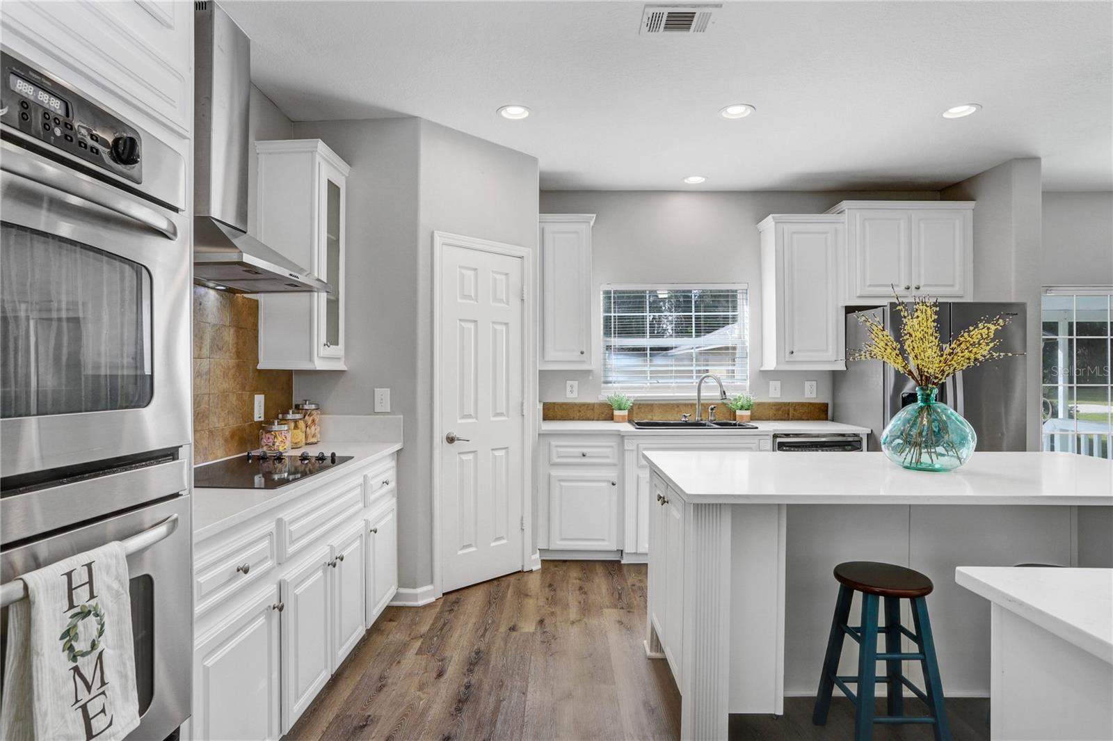 The Luxury Vinyl Plank flooring is everywhere in the home!!!  It's waterproof!